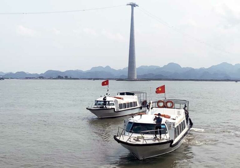 transport navette de luxe du Mon Chéri Bateau rapide en direction de Cat Ba