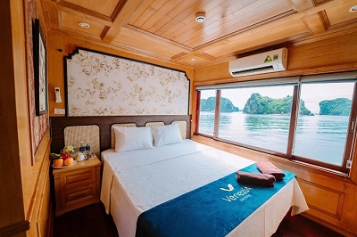 Chambre double du bateau Venezia 5 cabines